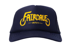 Fairdale Wheels Logo Hat (Navy w/ Sunset Gold Ink)