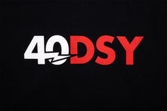 Odyssey 40 Years Tee (Black w/ White+Red Ink)