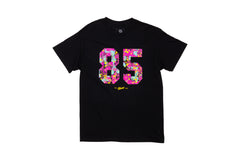 Odyssey '85 Splatter Tee (Black w/ Teal+Purple+Yellow Ink)