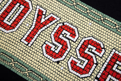 Odyssey Mosaic Tee (Black w/ Red + White + Cream + Sage Ink)