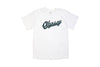 Odyssey Slugger Shrub Tee (White w/ Green + White + Black + Fuchsia Ink)