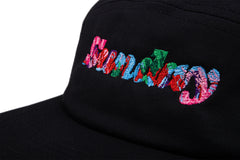 Sunday Classy Scribble Camper Hat (Black w/ Multicolor Embroidery)