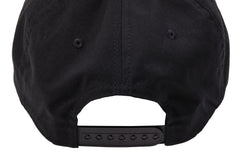 Sunday Blockhead Hat (Black w/ Purple+White Embroidery)