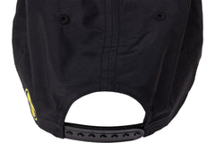 Sunday High Wave Nylon Snapback Hat (Black with Neon Yellow Screen Print)